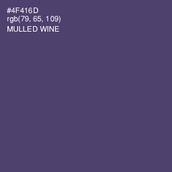 #4F416D - Mulled Wine Color Image