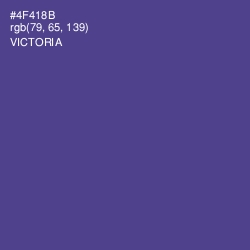 #4F418B - Victoria Color Image