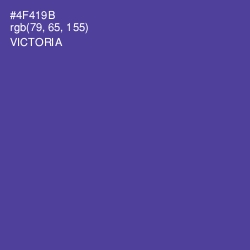 #4F419B - Victoria Color Image