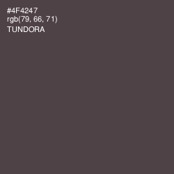 #4F4247 - Tundora Color Image