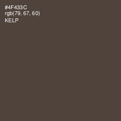 #4F433C - Kelp Color Image