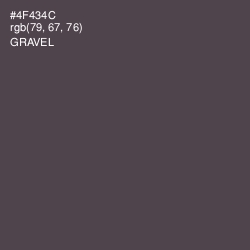 #4F434C - Gravel Color Image