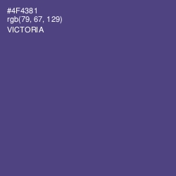 #4F4381 - Victoria Color Image