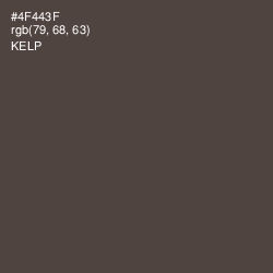 #4F443F - Kelp Color Image