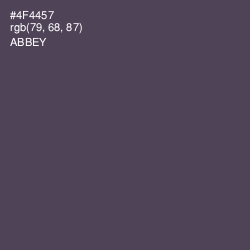 #4F4457 - Abbey Color Image