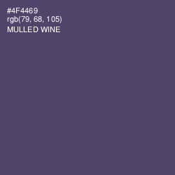 #4F4469 - Mulled Wine Color Image