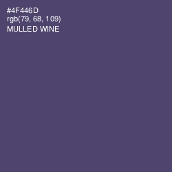 #4F446D - Mulled Wine Color Image