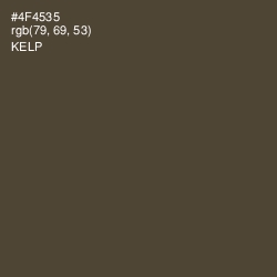#4F4535 - Kelp Color Image
