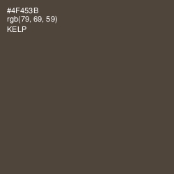 #4F453B - Kelp Color Image