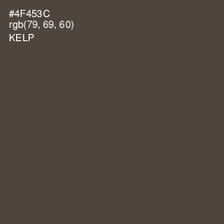 #4F453C - Kelp Color Image