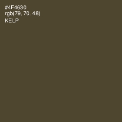 #4F4630 - Kelp Color Image