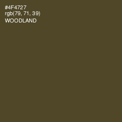 #4F4727 - Woodland Color Image