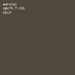 #4F473C - Kelp Color Image