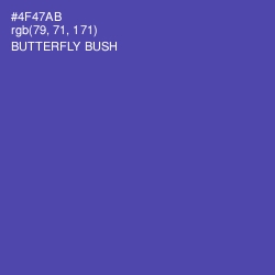 #4F47AB - Butterfly Bush Color Image