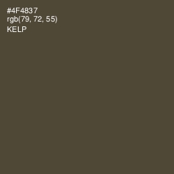 #4F4837 - Kelp Color Image
