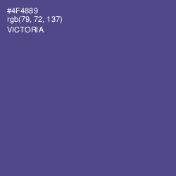 #4F4889 - Victoria Color Image