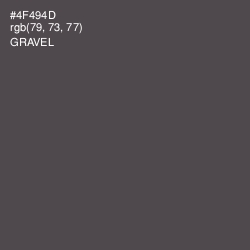 #4F494D - Gravel Color Image