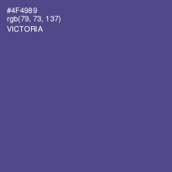 #4F4989 - Victoria Color Image