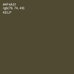 #4F4A31 - Kelp Color Image