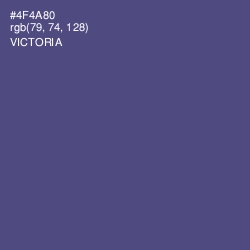 #4F4A80 - Victoria Color Image