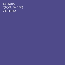 #4F4A8A - Victoria Color Image