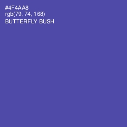 #4F4AA8 - Butterfly Bush Color Image