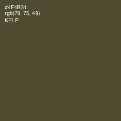 #4F4B31 - Kelp Color Image