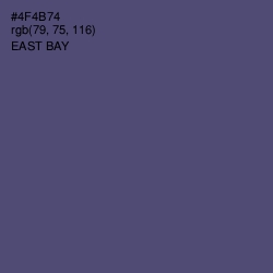 #4F4B74 - East Bay Color Image