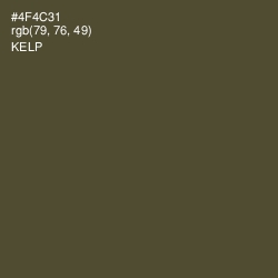 #4F4C31 - Kelp Color Image