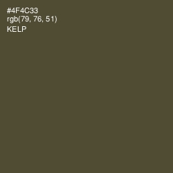#4F4C33 - Kelp Color Image