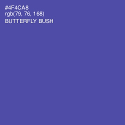 #4F4CA8 - Butterfly Bush Color Image