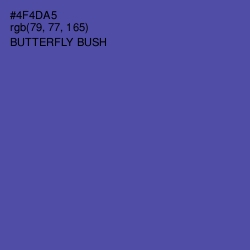 #4F4DA5 - Butterfly Bush Color Image