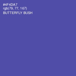 #4F4DA7 - Butterfly Bush Color Image