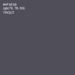 #4F4E59 - Trout Color Image