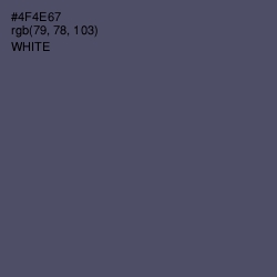 #4F4E67 - Mulled Wine Color Image