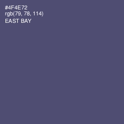 #4F4E72 - East Bay Color Image