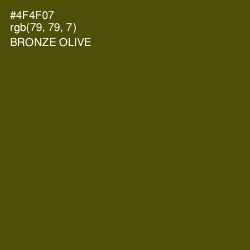 #4F4F07 - Bronze Olive Color Image
