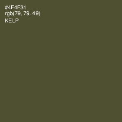 #4F4F31 - Kelp Color Image