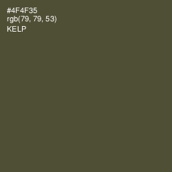 #4F4F35 - Kelp Color Image