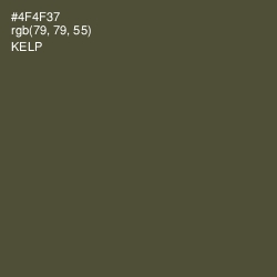 #4F4F37 - Kelp Color Image