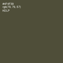 #4F4F39 - Kelp Color Image