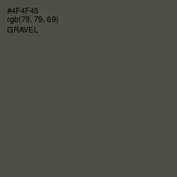 #4F4F45 - Gravel Color Image