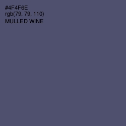 #4F4F6E - Mulled Wine Color Image