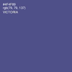 #4F4F89 - Victoria Color Image