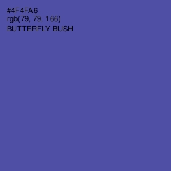 #4F4FA6 - Butterfly Bush Color Image