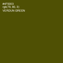 #4F5003 - Verdun Green Color Image