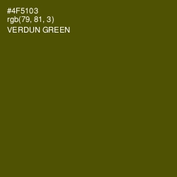 #4F5103 - Verdun Green Color Image