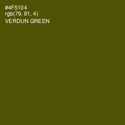 #4F5104 - Verdun Green Color Image