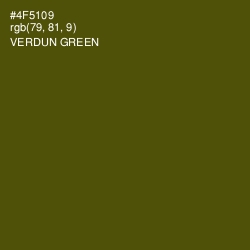 #4F5109 - Verdun Green Color Image