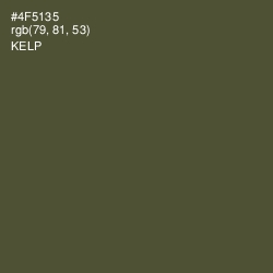 #4F5135 - Kelp Color Image